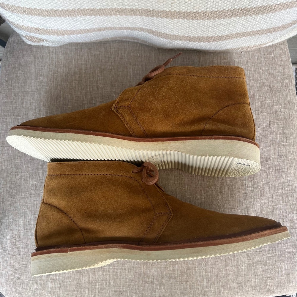 Frye Men's 12 Paul Weekend Chukka Boots Cognac Brown Suede 34807618ZB Americana - Picture 7 of 13